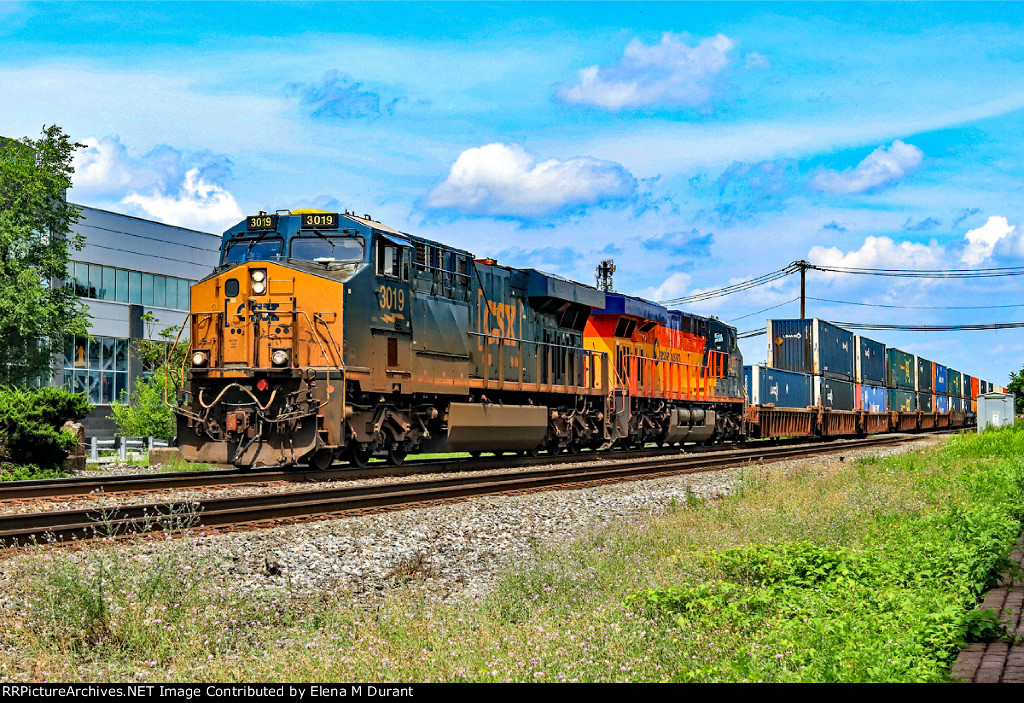 CSX 3019 and CSX 1973 on I-008